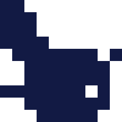 Pixel-art picture revealed by Nonocross Level 48: Bee